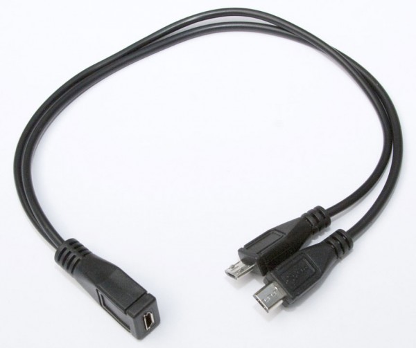 Micro USB Y Kabel gleiche Länge